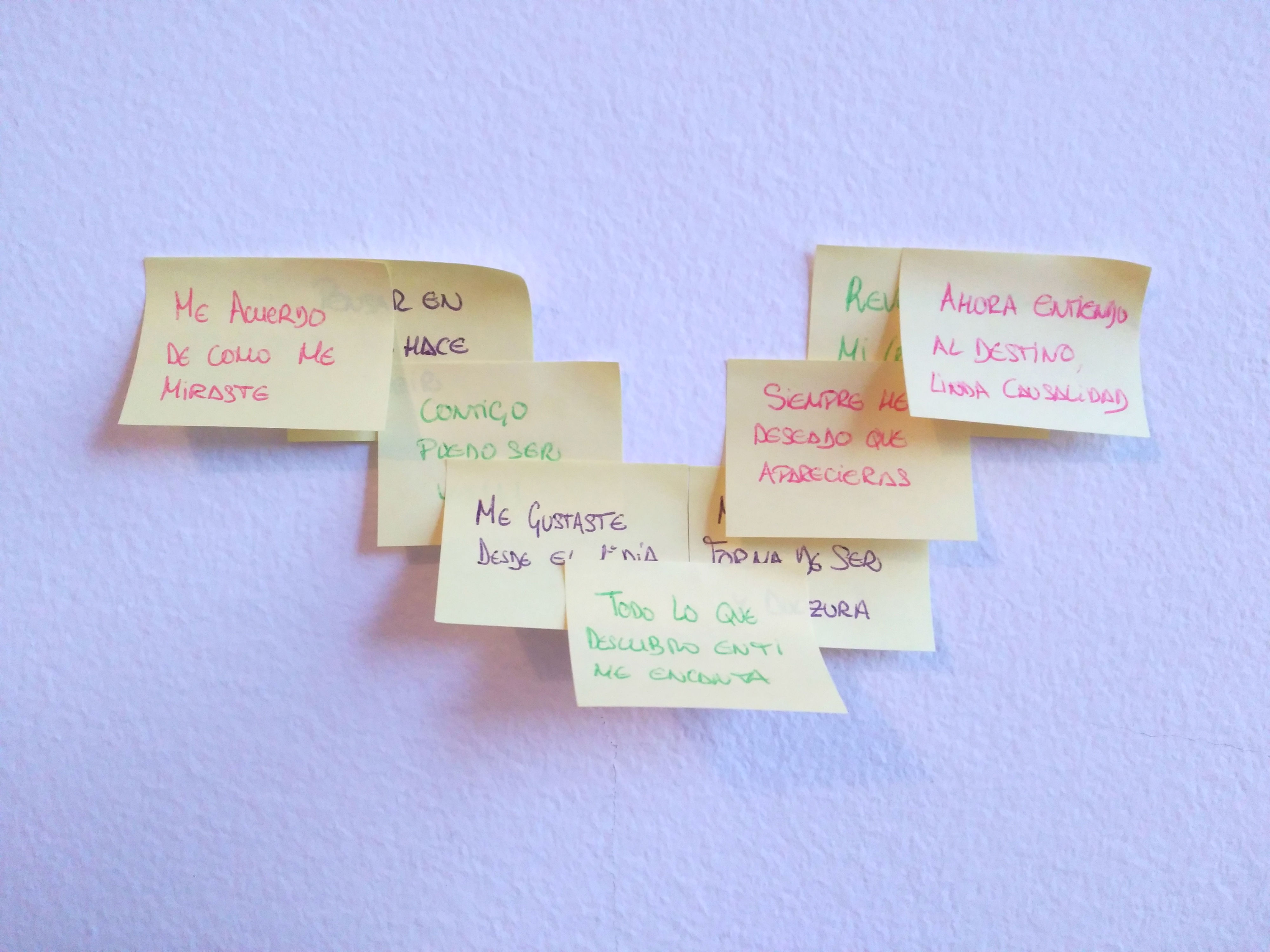 Frases bonitas en Post it ienzo coraz³n post it