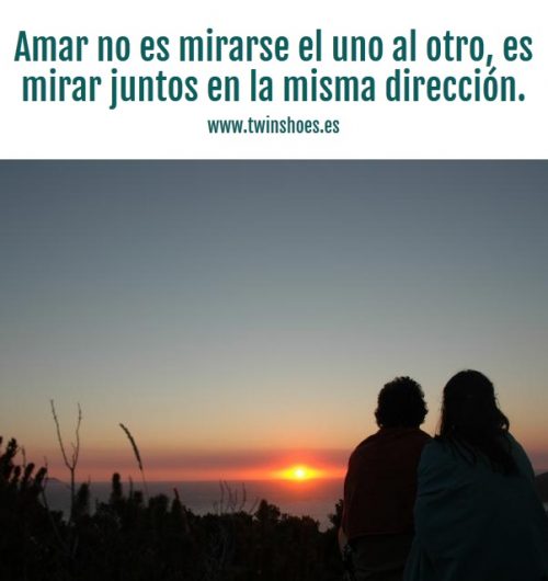 Imagen con frase de amor