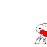 Fondo de Pantalla Snoopy con corazón