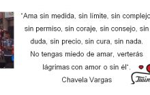 Imagen con frase de amor Chavela Vargas