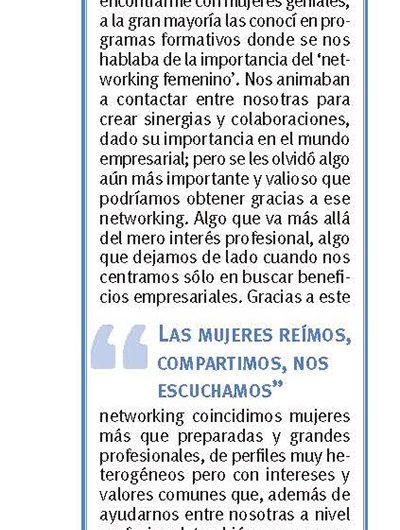 Networking femenino- Itziar Villar