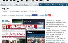 Top 100 código cero webs más populares Galicia