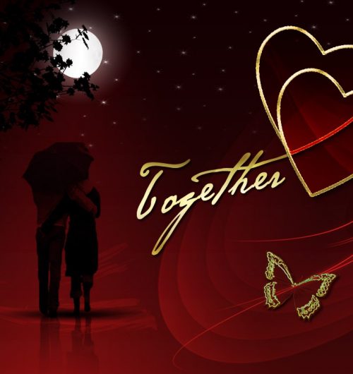 Wallpaper rojo pareja