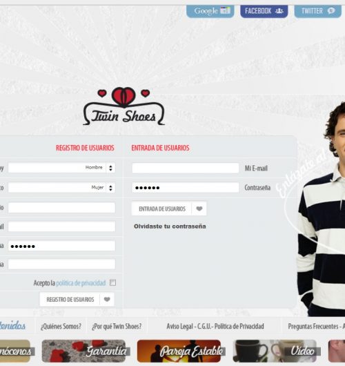 Twin Shoes buscar pareja por internet
