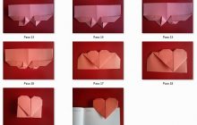 Pasos del 13-20 marcapáginas de corazón